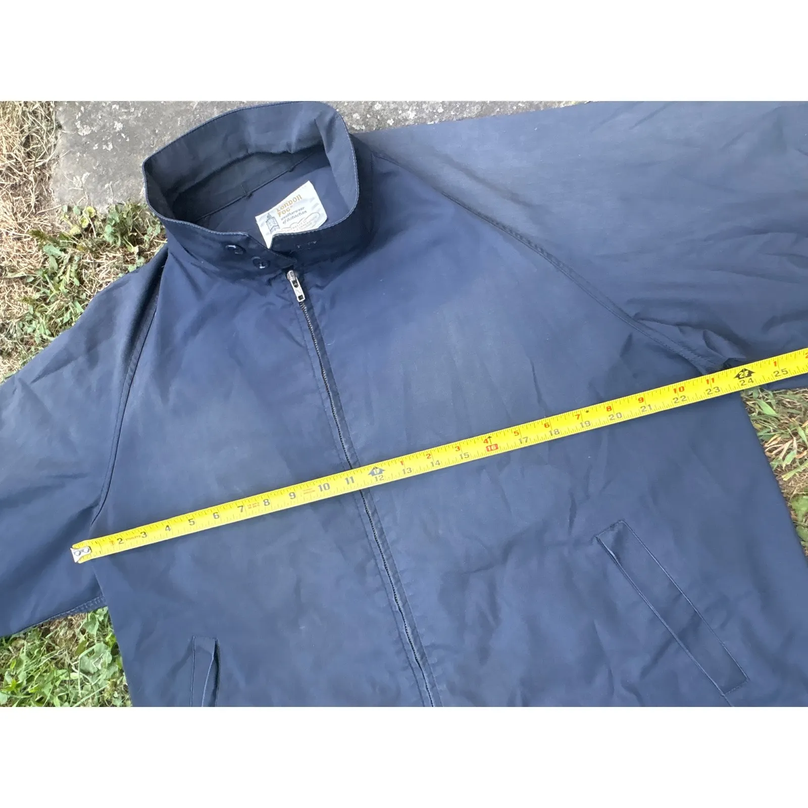 Vintage London Fog Womens Blue Lightweight Jacket Collared‎ Full Zip Size 50 REG - Image 4