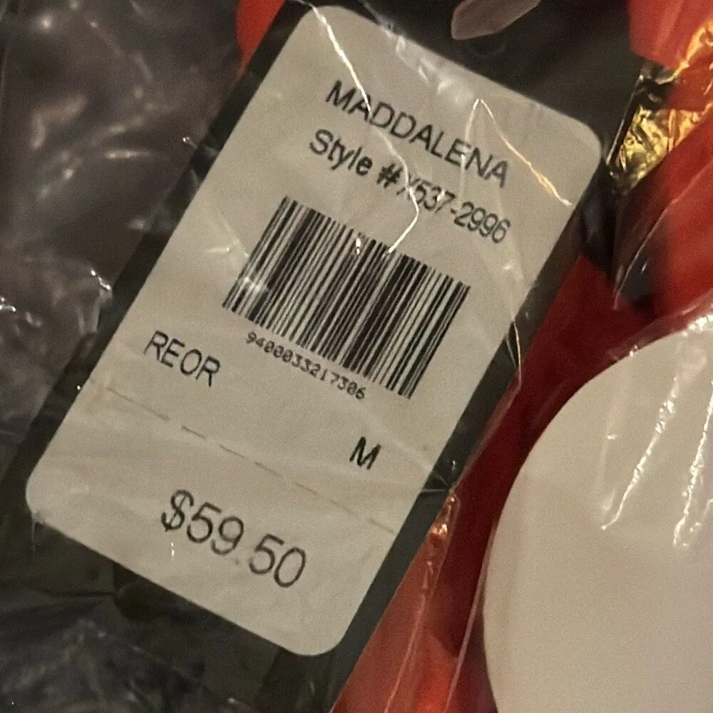 Frederick's of Hollywood Maddalena Orange Swim Bikini Bottom Medium - Image 8