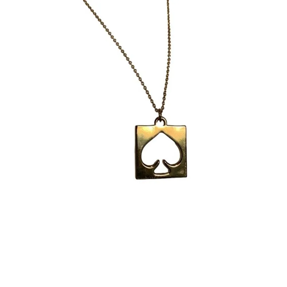 KATE SPADE New York Square Spade Necklace - Image 3