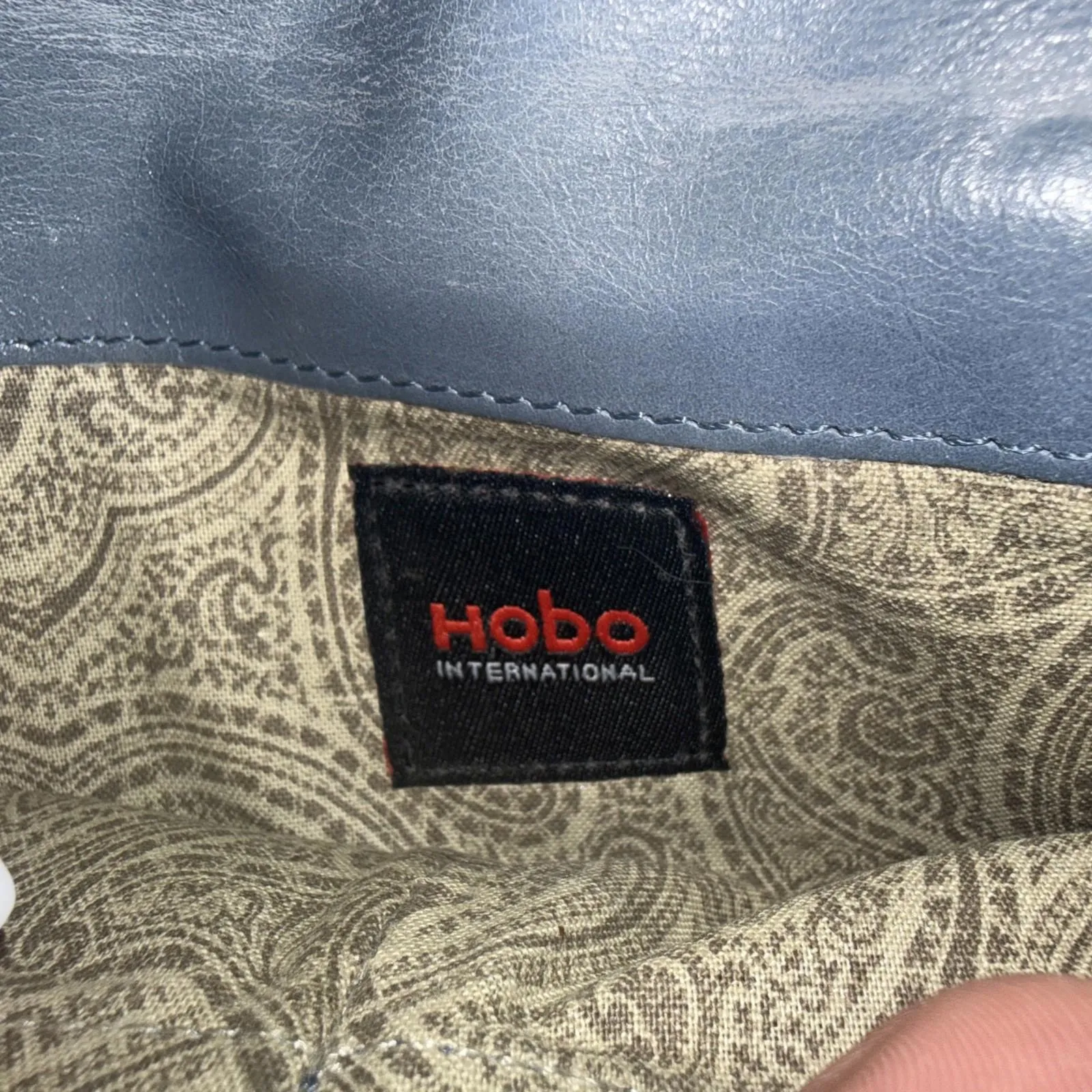 Vintage Y2K Hobo Embossed Leather Teal Carry All Clutch Equestrian Rachel Wallet Green - Image 8