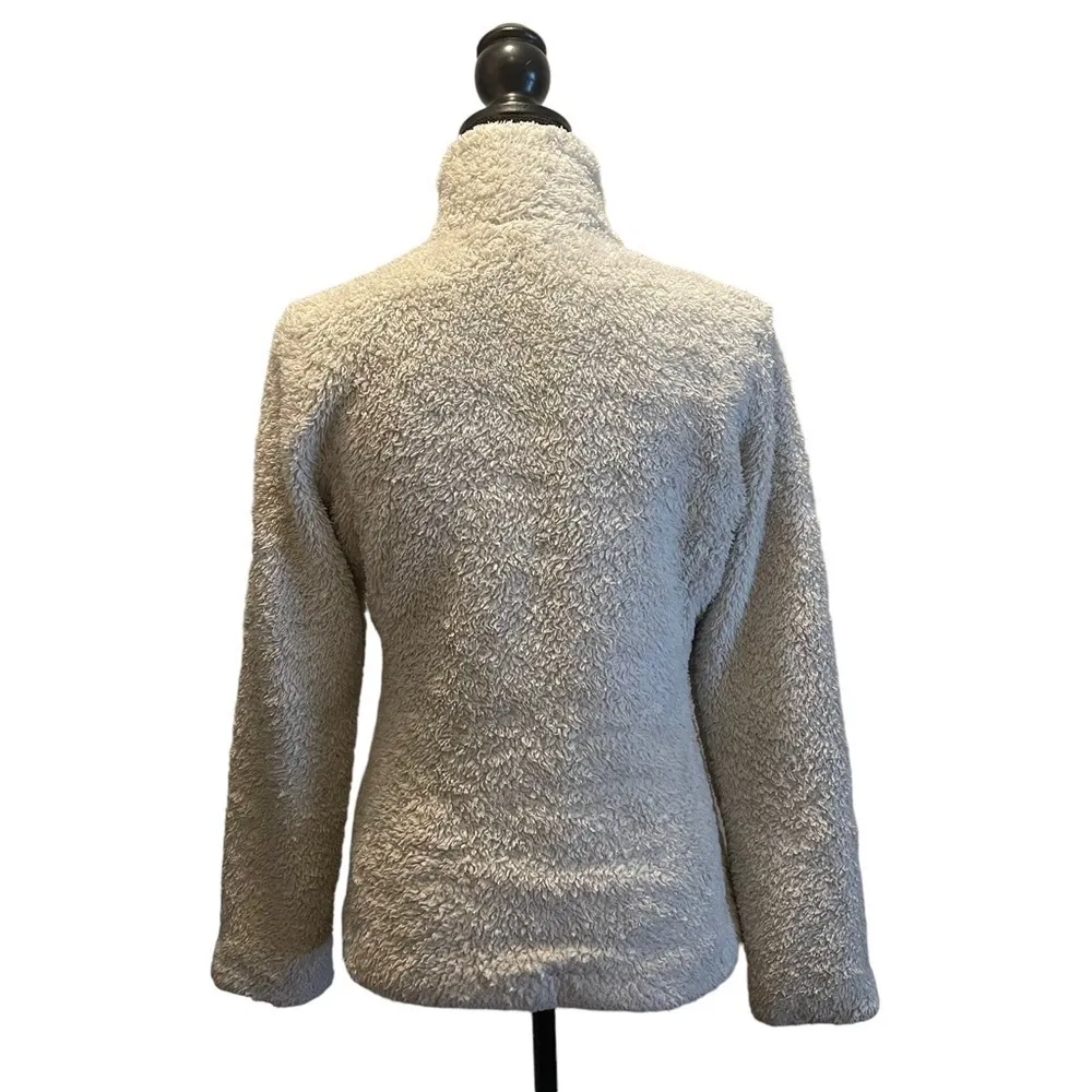 Patagonia Los Gatos Fleece Sherpa Jacket Coat Off White Cream Size Small - Image 4