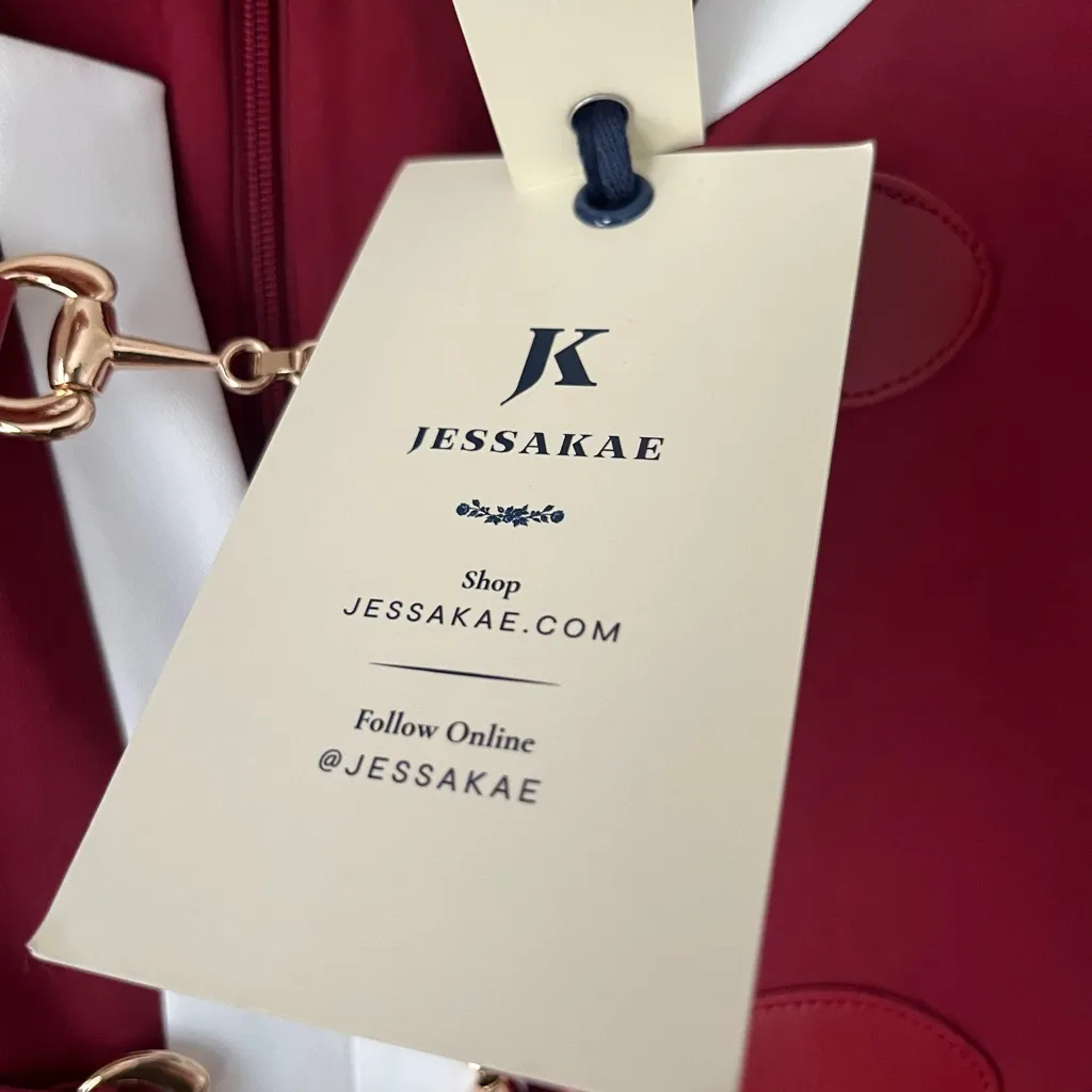 Jessakae grace dress red burgundy white 3X NWT - Image 11