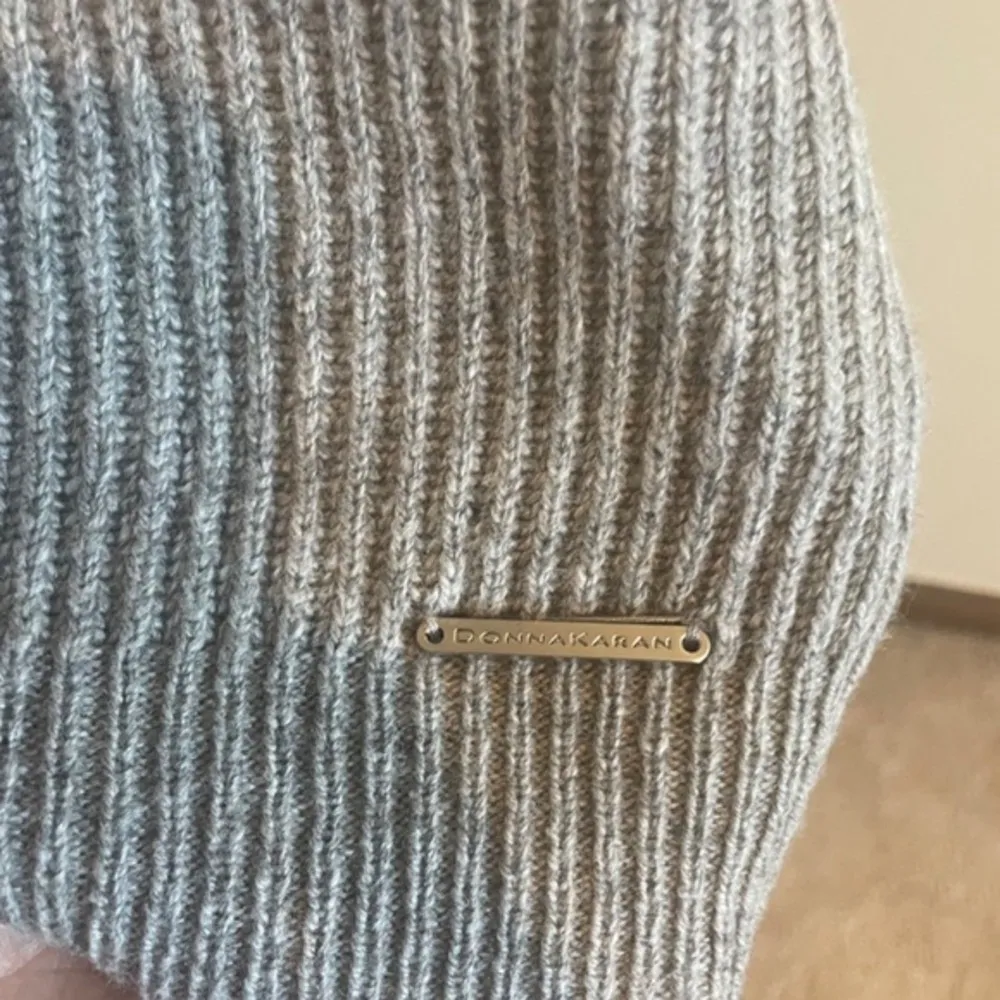 Grey Ribbed Tunic Sweater with Pockets Oversized Relaxed Fit Cozy‎ Womens - Image 5