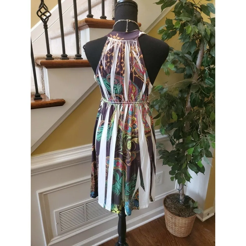 Francesca Collection Myan Multicolor Dress SZ S - Image 5