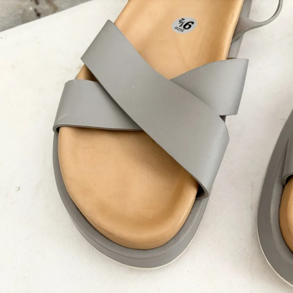 Jil Sander Criss Cross Platform Sandals - Image 2