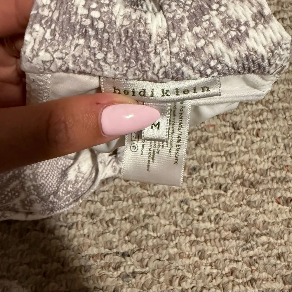 Heidi Klein Core Snake Print Halter Gray Top - Image 8