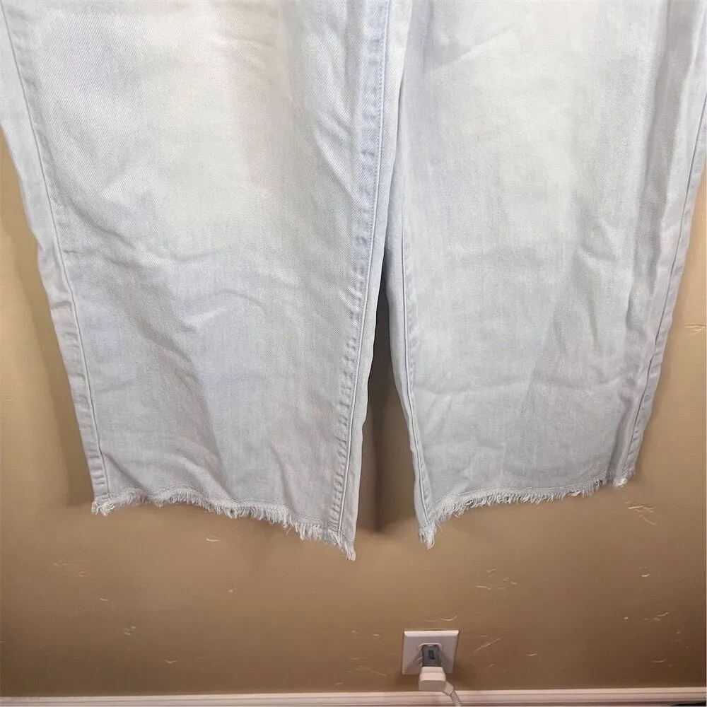 frame denim FRAME Super Drape Wide Leg Denim Drawstring Women's Chambray Pants Size Small‎ - Image 2