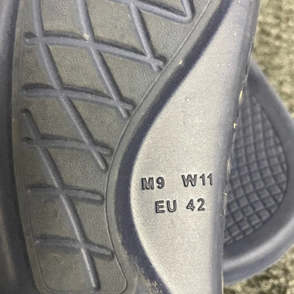 Oofos Ooaah Blue Slip On Slides 9 Womens Mens Unisex Comfy Workout - Image 5