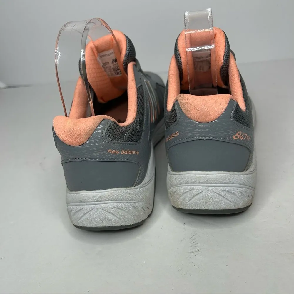 New Balance Gray and Peach 847v3 Sneakers shoes 8.5 B wide assembled in USA - Image 9
