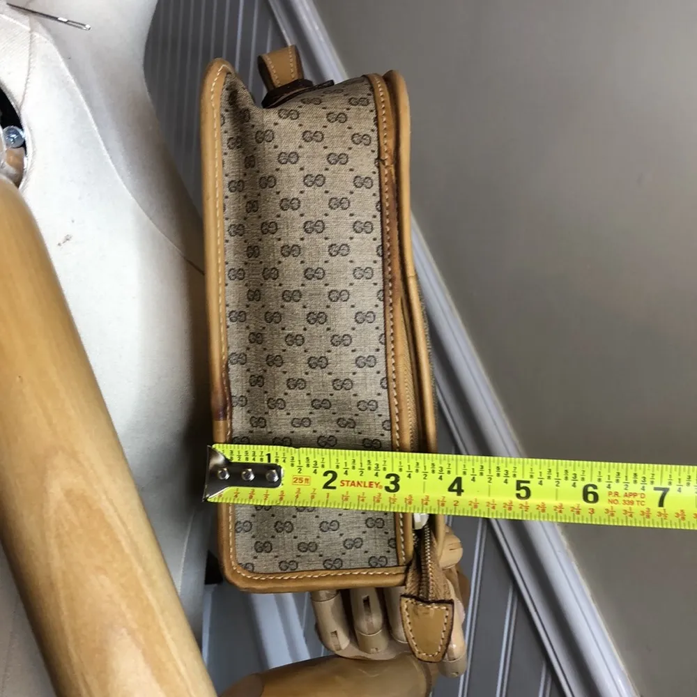 Ophidia Micro GG Top Handle Full Zipper Travel Carry Case Vintage - Image 14