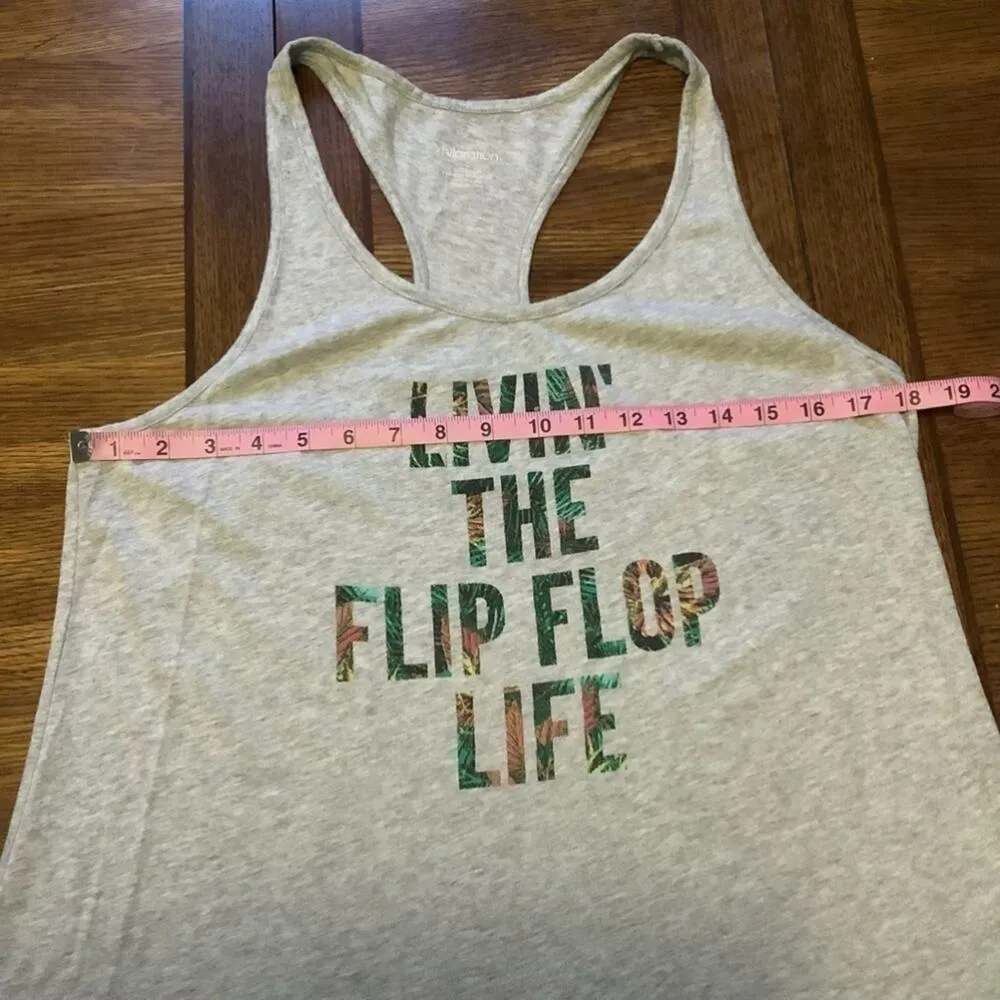 Livin’ THE FLIP FLOP LIFE Racerback Muscle Tank - Image 5