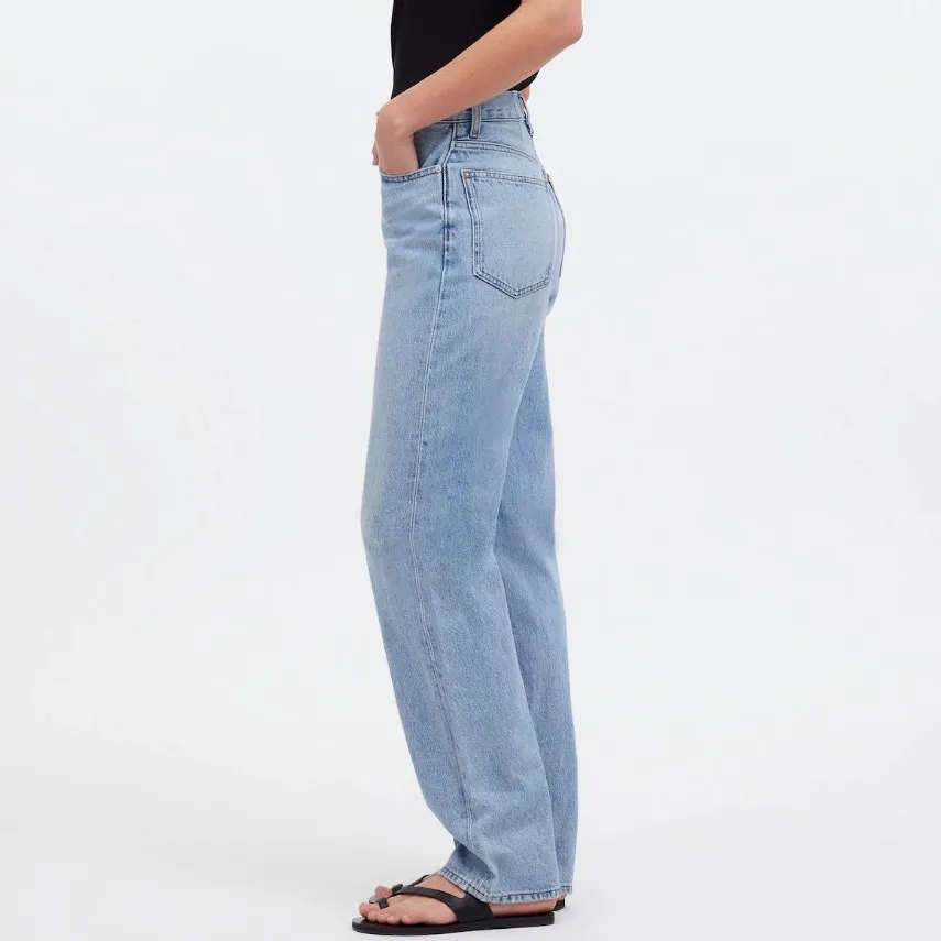 NWT Madewell Sz 29 Baggy Straight Paxton Light Blue Wash NQ185 Button Fly - Image 2