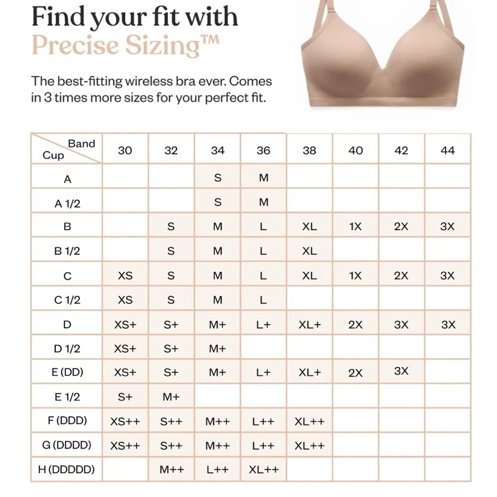 Thirdlove Form 360 Fit Wireless Bra Nude Taupe XL 1X Comfort Tshirt Smoothing - Image 9