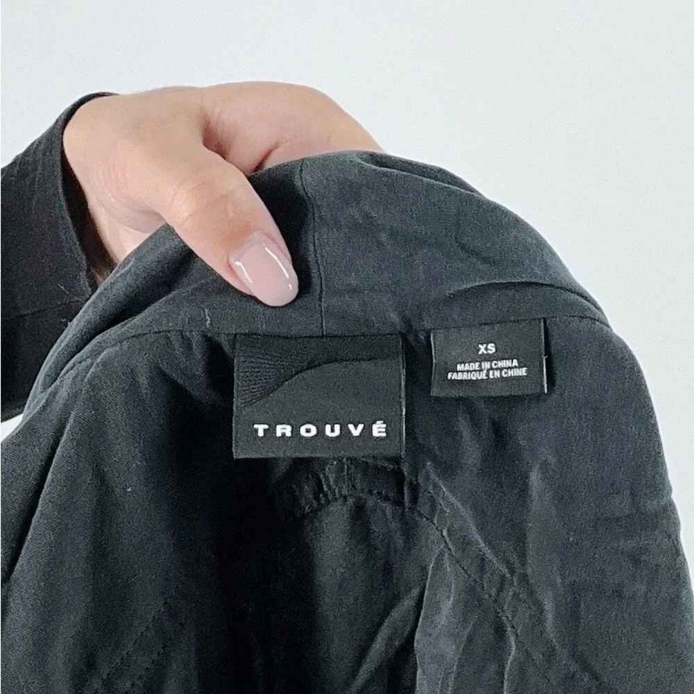 Trouve Slate Gray Asymmetrical Sleeveless Casual Light Weight Vest Size XS - Image 3