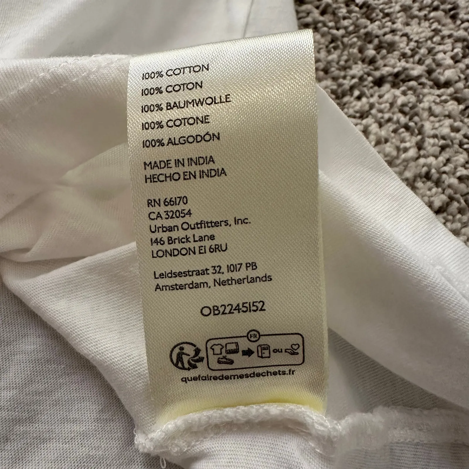 Maeve Anthropologie white short-sleeve cotton top size L - Image 7