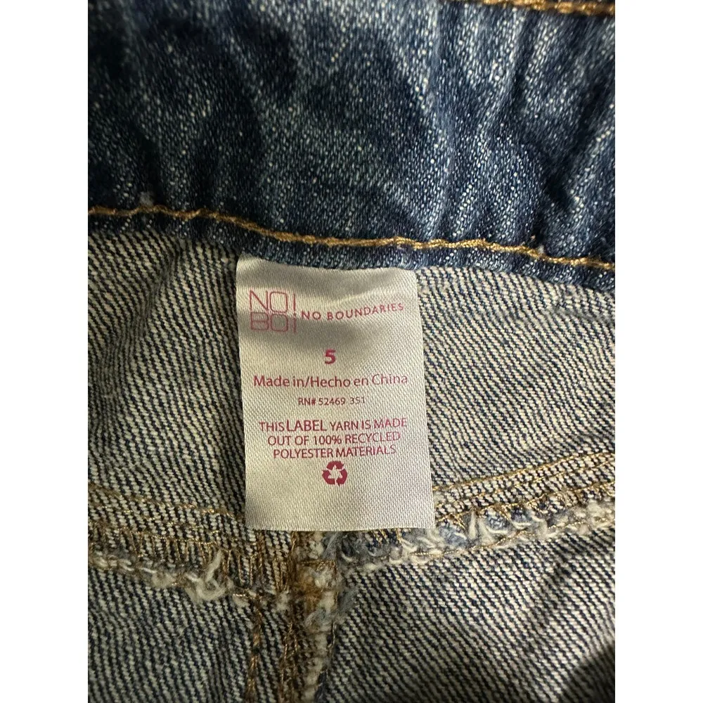 No Boundaries Bermuda Shorts Junior Size 5 Distressed Cut Off Denim Bundle - Image 5