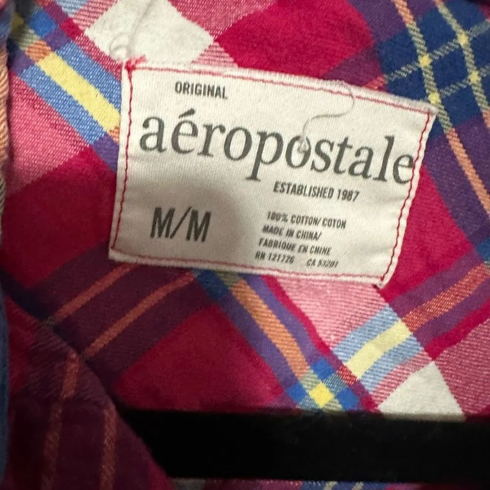 Aeropostale plaid button up shirt , women’s - Image 3