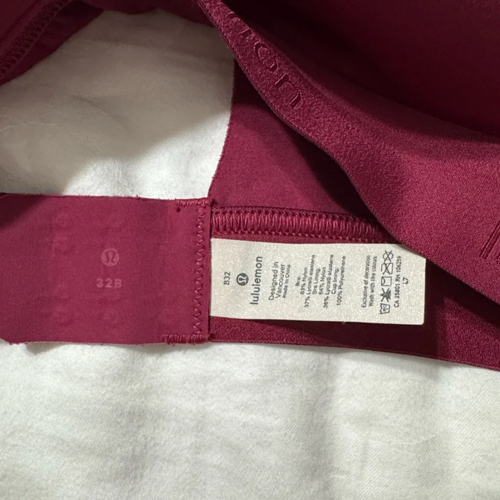 Lululemon Deep Red Sports Bra - Image 4