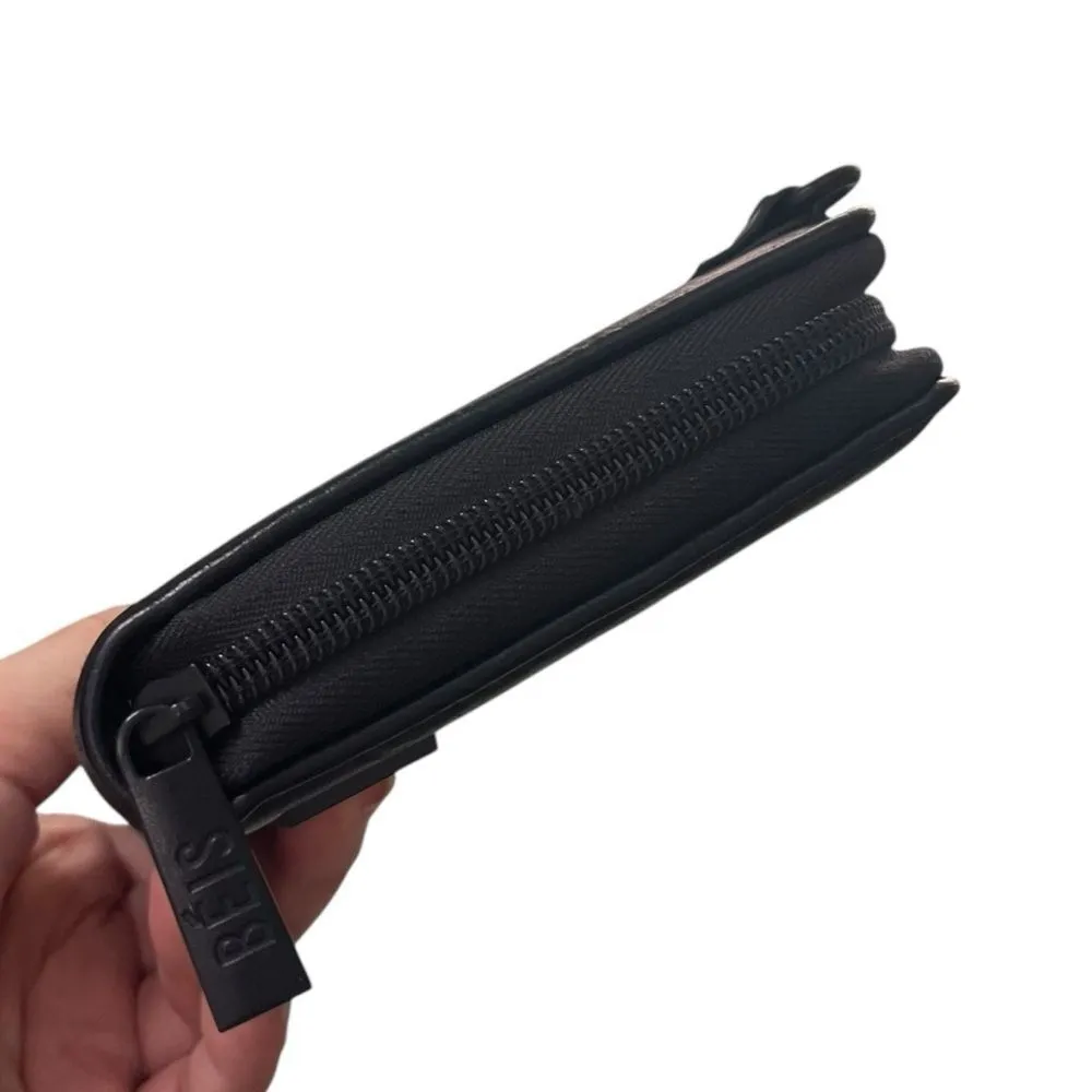 BEIS Black Travel Wallet Crossbody Bag Women’s Size OS Organizer Vegan Leather - Image 12