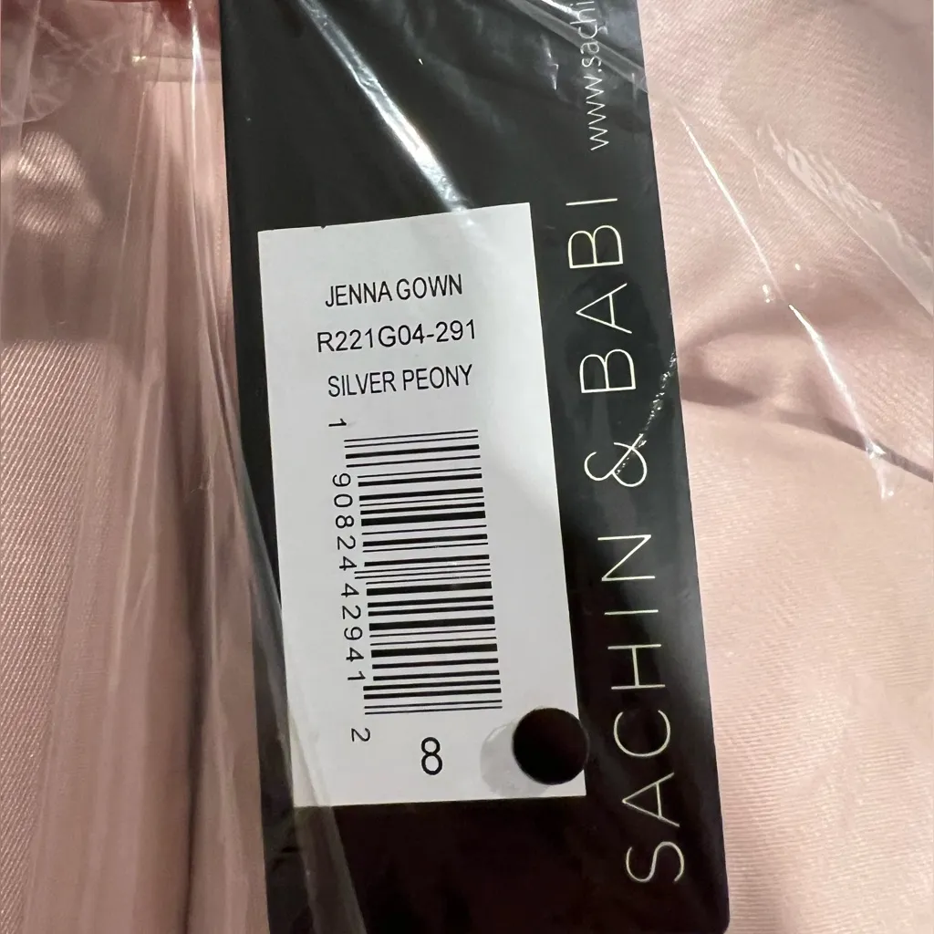 Sachin + Babi Jenna Gown Size 8 in Silver Peony Women’s High Low Dress - Image 5