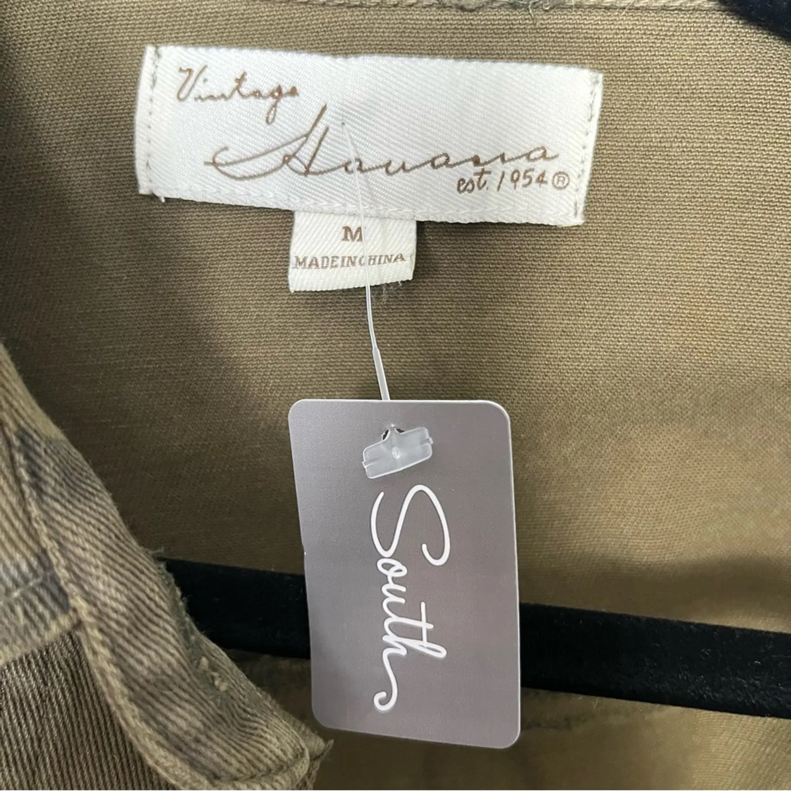 NWT Vintage Havana Military Style Camo Jacket Green Women’s Medium - Image 9