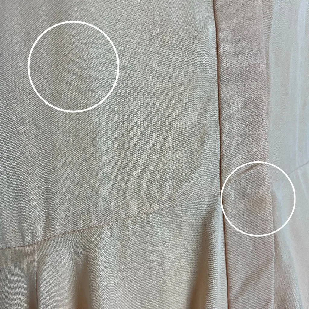 DO+BE Dress High Low Hem Button-Up Women Size Small Light Pink Sleeveless Collar - Image 10