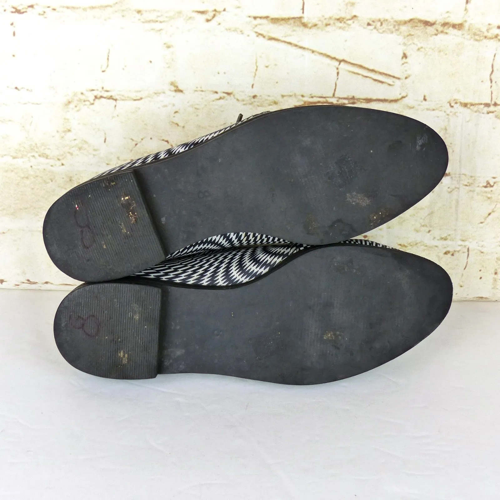 BlackMilk x Solestruck Oxford Shoes Women 8 The James You Make Me Sick Print White - Image 10