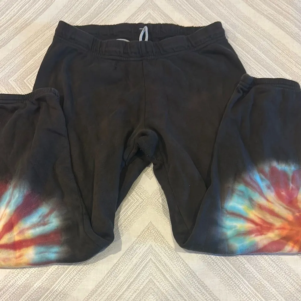 Michael Lauren Women’s Black with Tie-Dye Sweatpants - Size S - Image 2