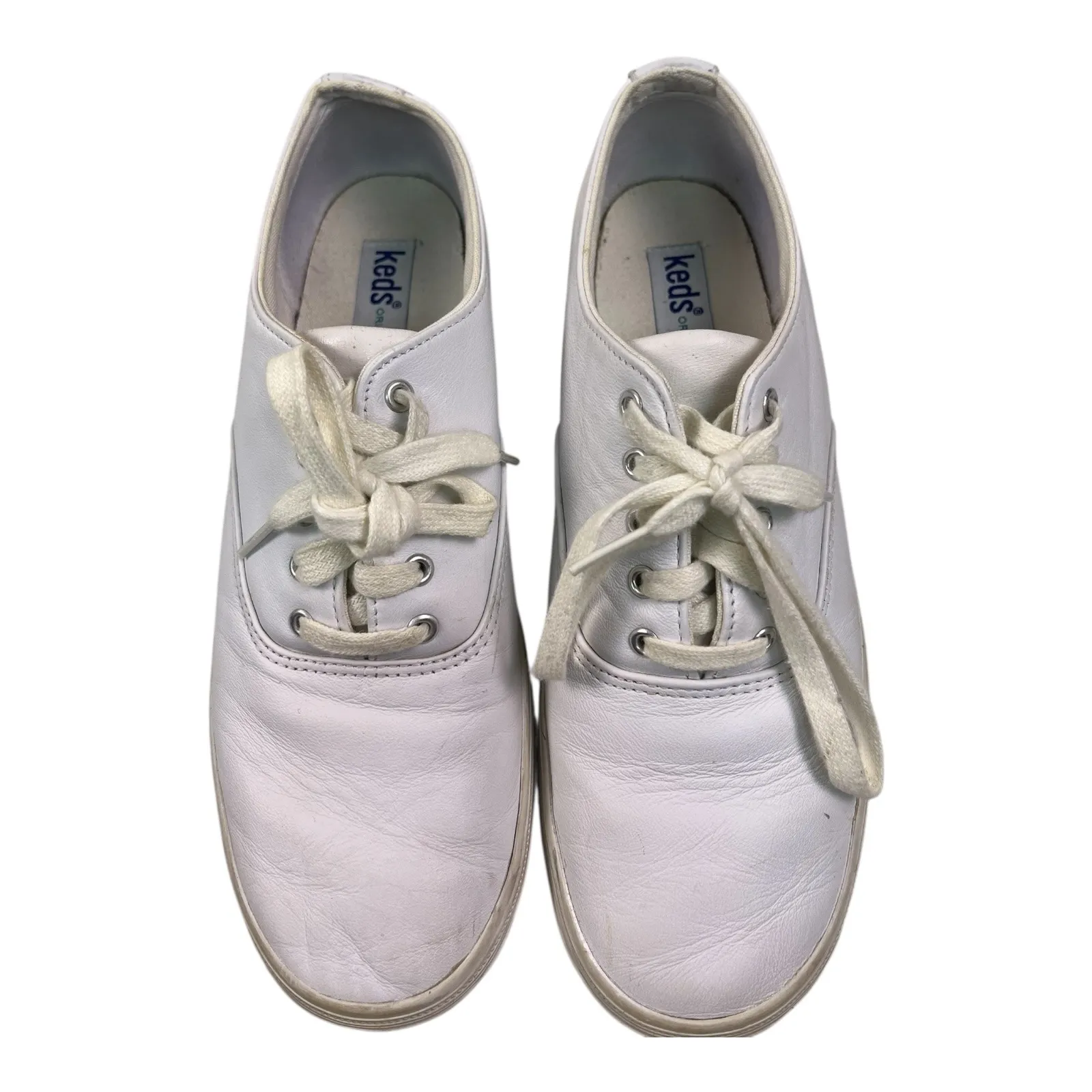 Keds Briana CVO Smooth Leather Lace Up White Sneakers Shoes Women's 8M WHO1845 - Image 6