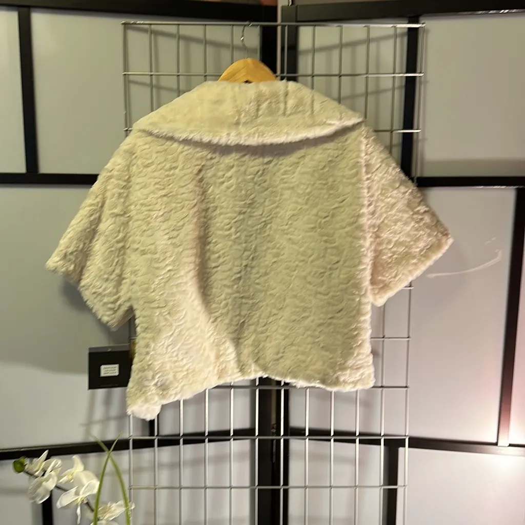 NWT $109 Marc New York Cream fur dress Jackets top Sz M M1MJF063 - Image 5