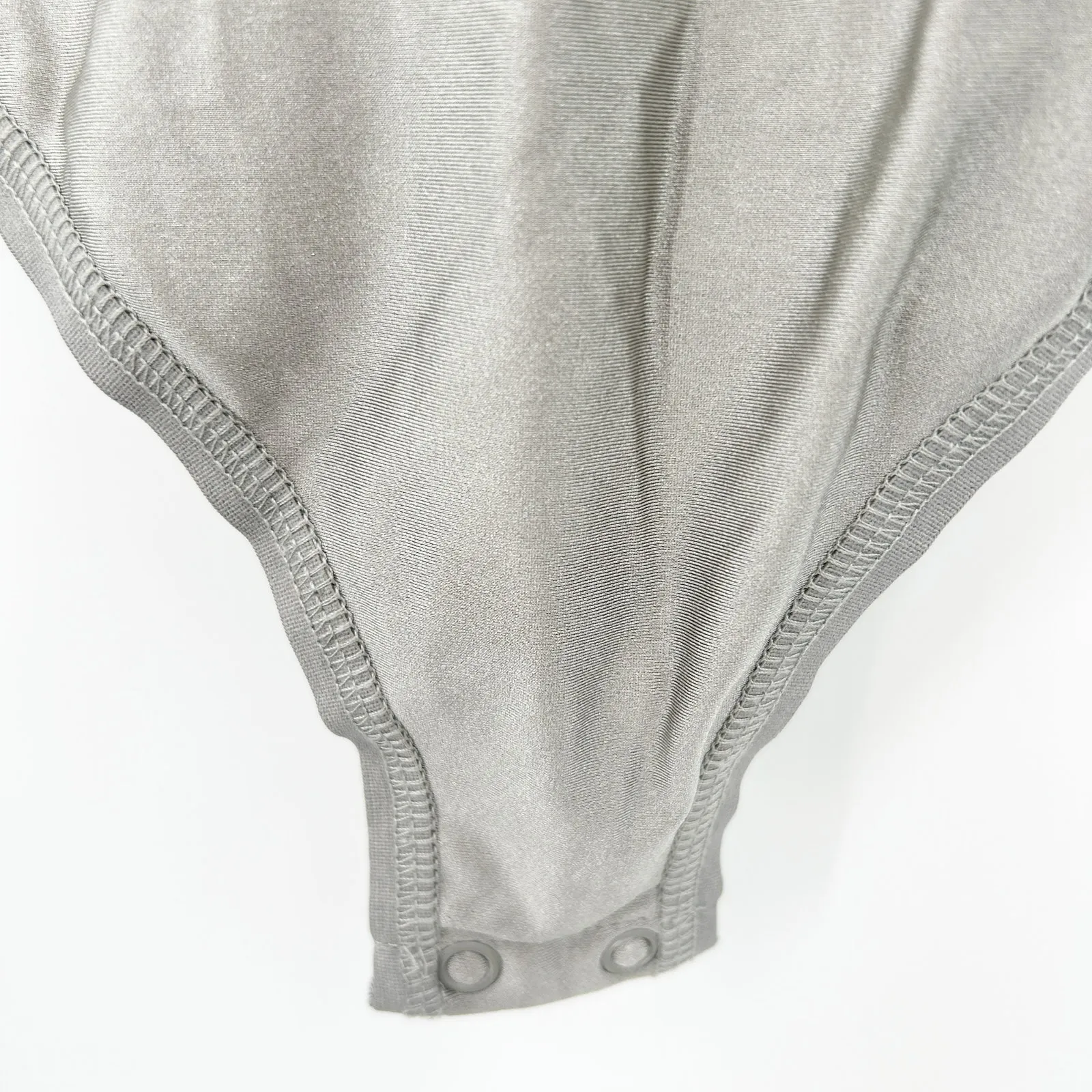 Skims Womens Summer‎ Disco Mock Neck Sleeveless Tank Bodysuit Size M Smoke - Image 5