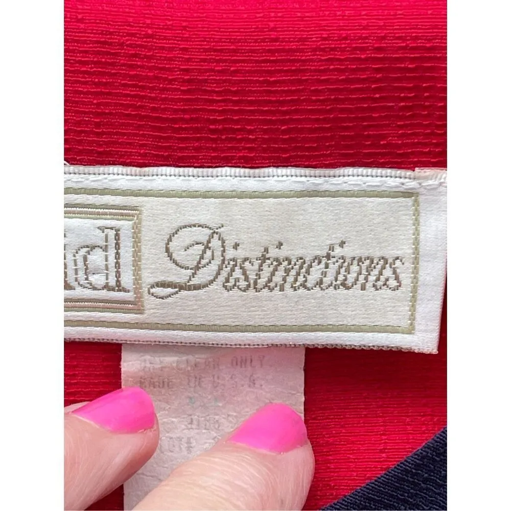 Vintage ID Distinctions size S red and blue cropped jacket - Image 3