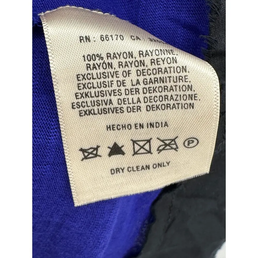 Anthropologie Womens Dress Ric Rac Size S NWT Blue Beaded Resort Sleeveless Boho - Image 7