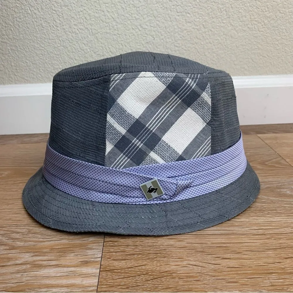 Peter Grimm Unisex Plaid Size S/M Fedora Hat - Image 2