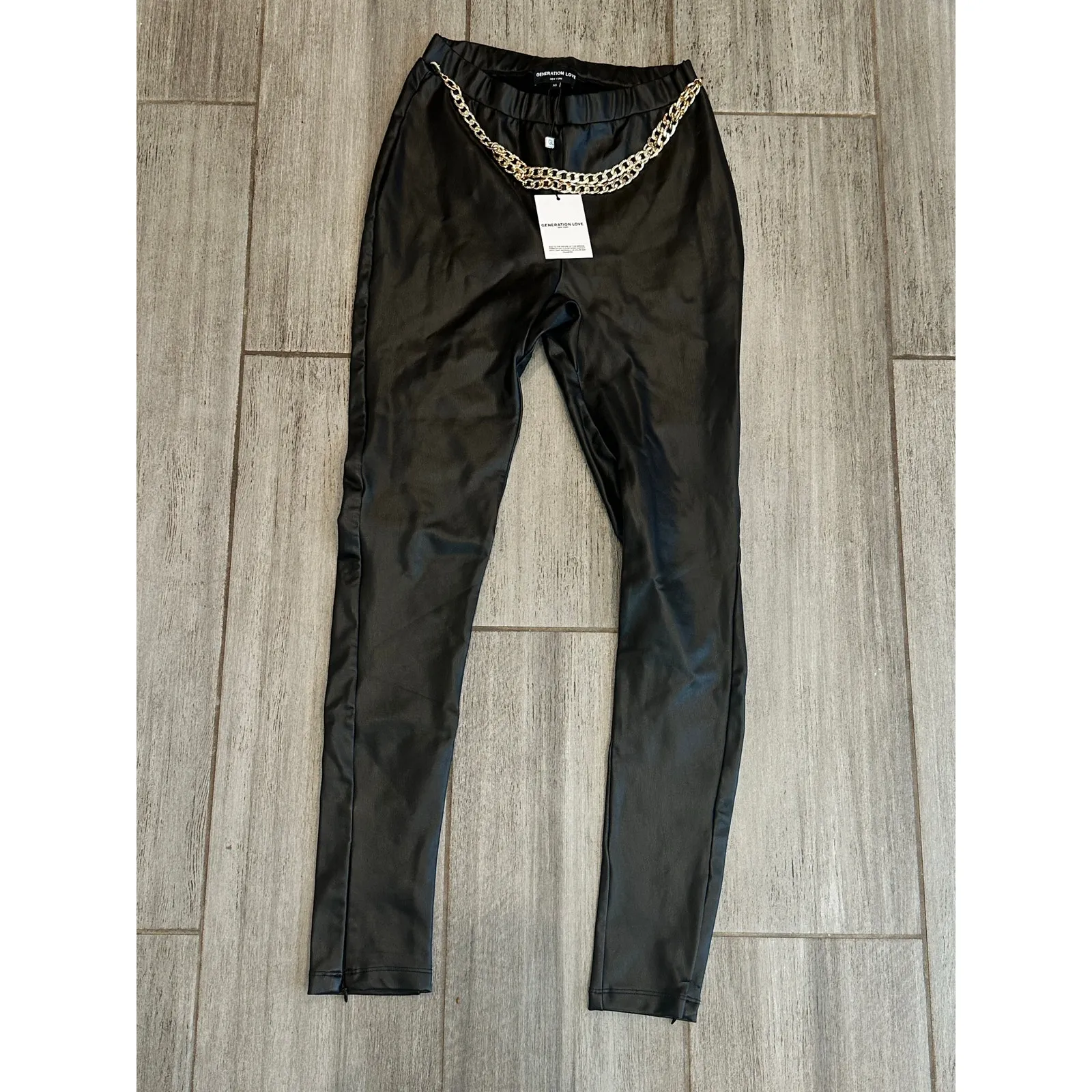 NEW NWT Generation Love Desiree Vegan Leather Leggings size XS - Image 5