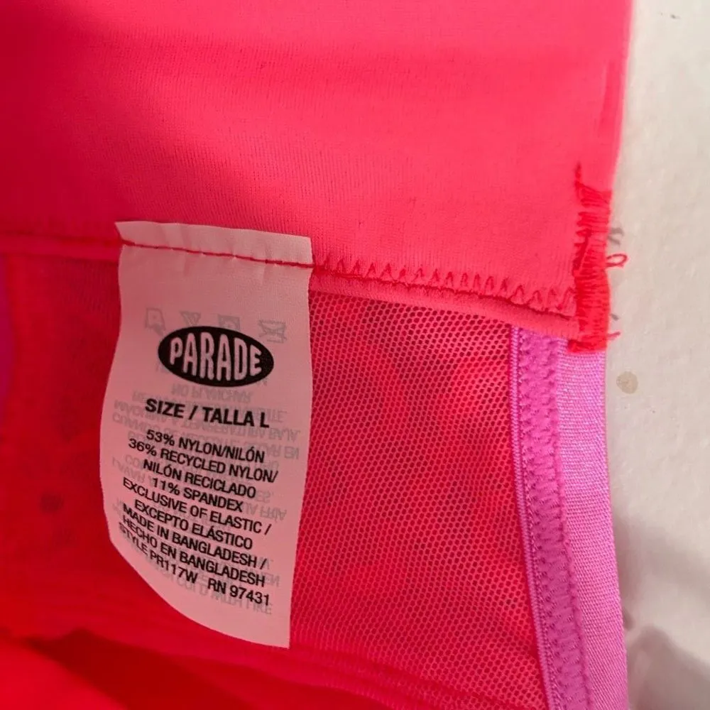 Parade Neon Pink Bustier Lace Bra Size Large‎ - Image 3
