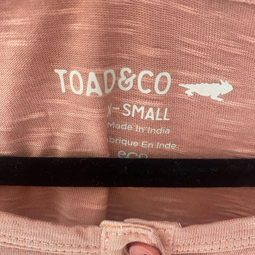 TOAD & CO Primo Henley Long Sleeve Top Women's Oversized Organic Cotton Coastal - Image 4