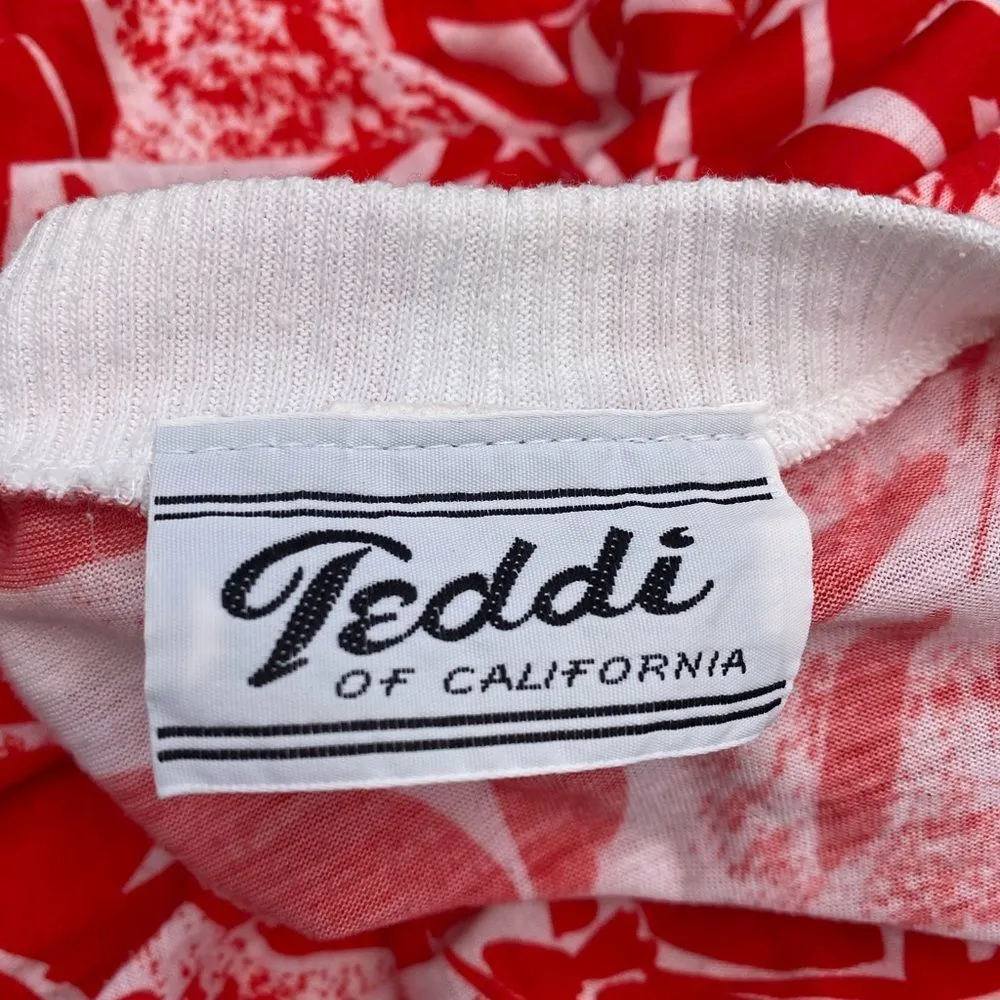 Vintage Teddi of California Shirt Red Size M - Image 6