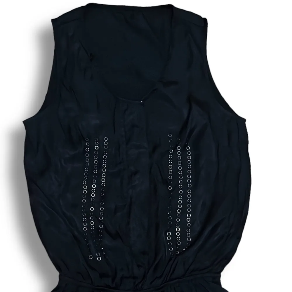 Black Sleeveless Shorts Romper Size M - Image 2