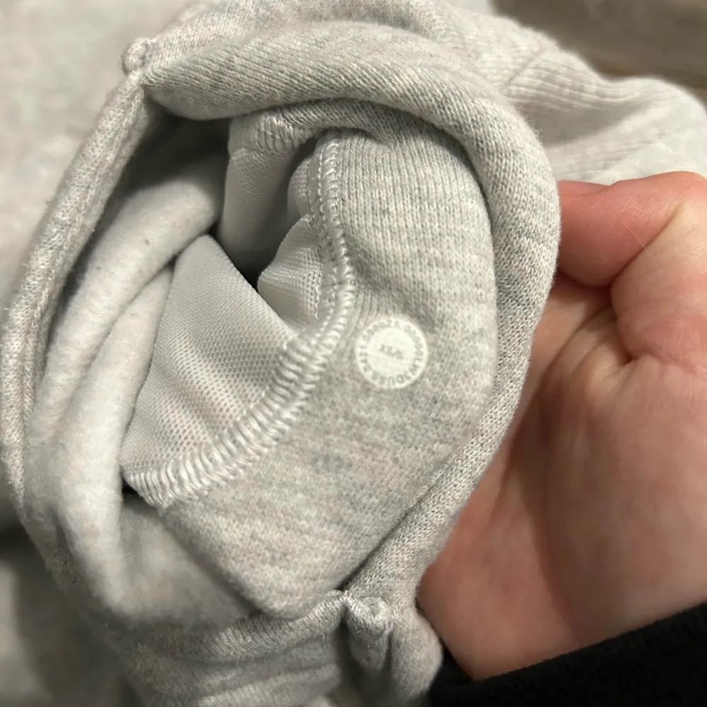 Lululemon Grey Oversized Scuba Half Zip Hoodie - Image 5