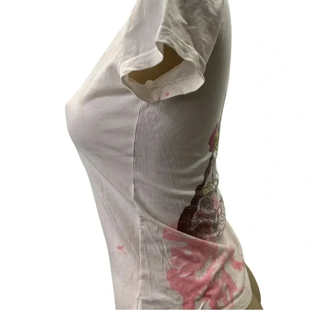 Grail Size Small Crew Neck 100% Cotton Baby Tee Made in USA Top. New No Tag White - Image 4