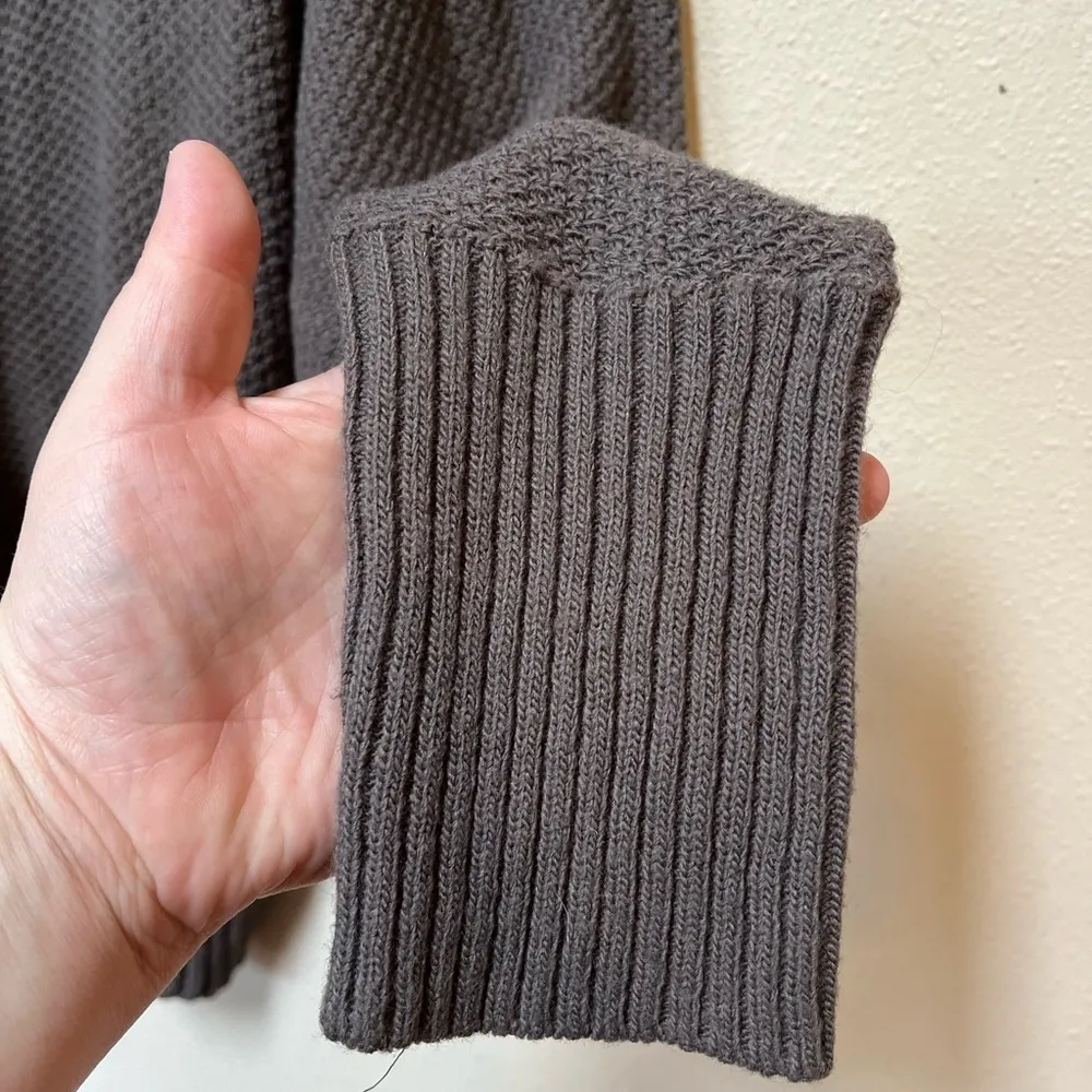 American Eagle Knit Cardigan Brown OS - Image 4