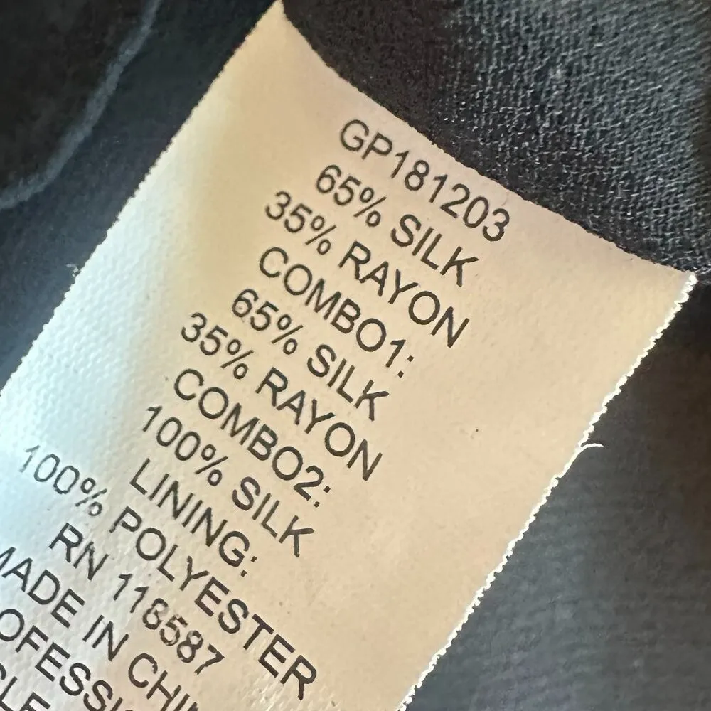 Grey by Jason Wu Painterly Floral Tiered Silk Blend Dress Spaghetti Strap Size 4 - Image 14