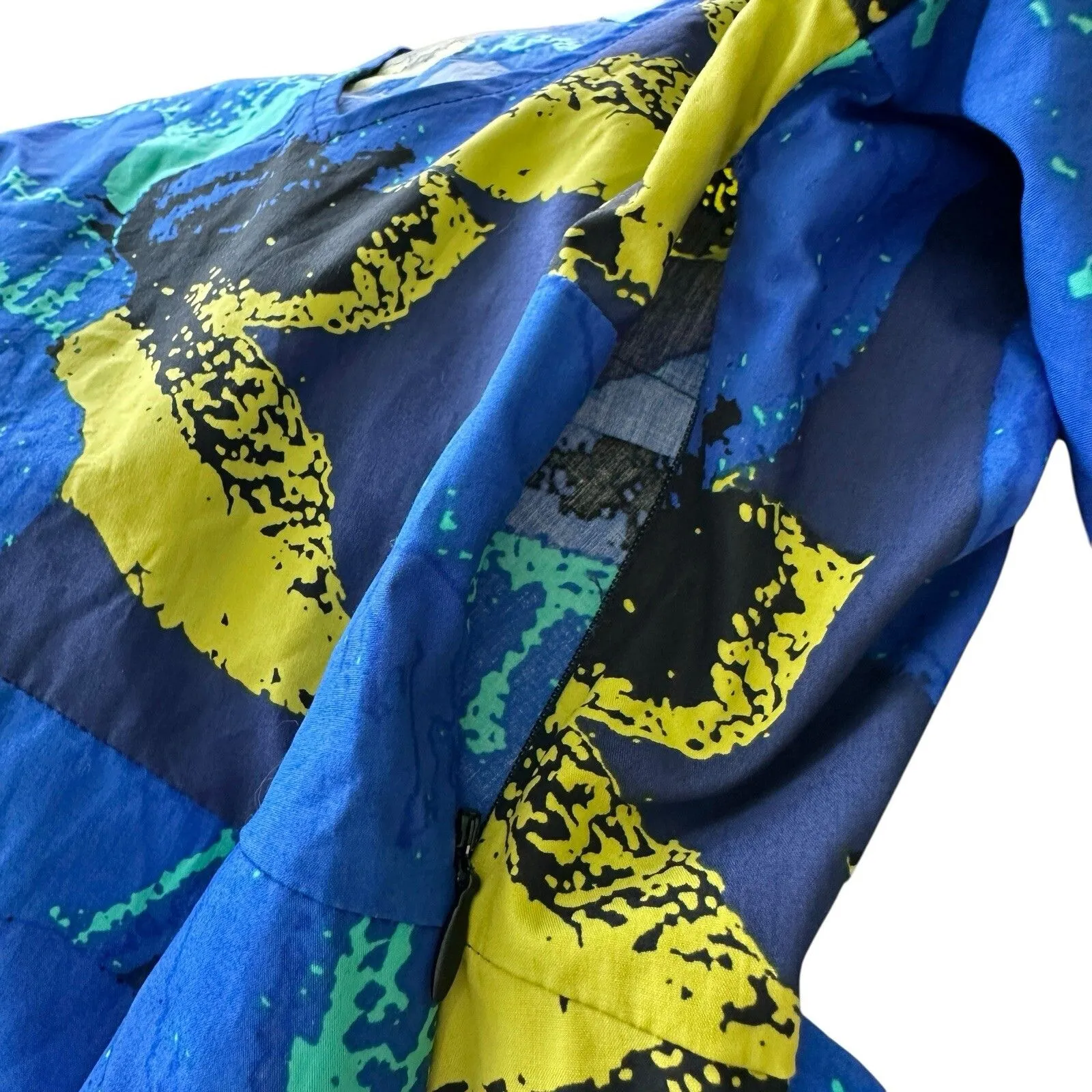 NWT Christopher John Rogers Target Floral Puff Sleeve babydoll Dress 8 Blue - Image 9