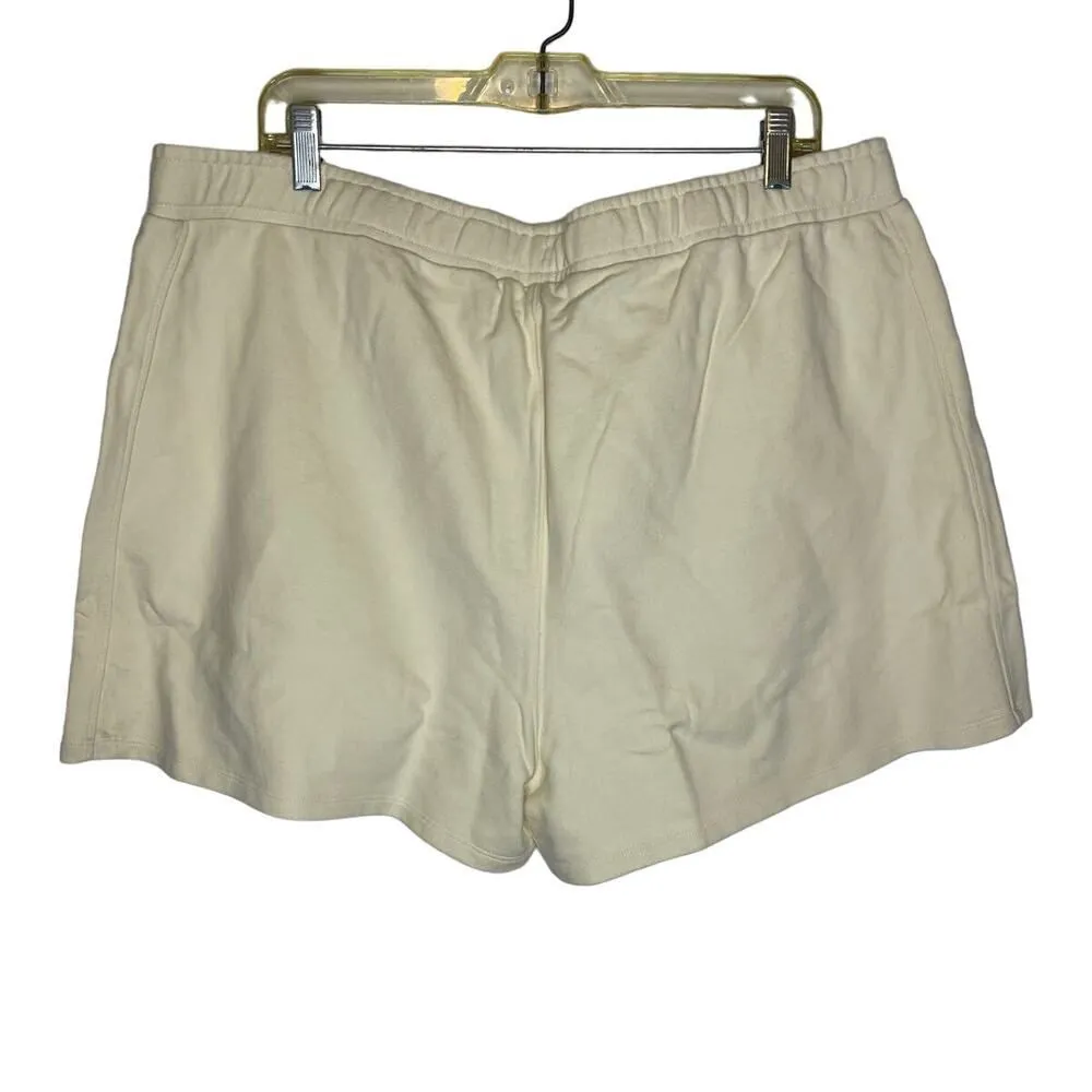 NWT Outdoor Voices Pickup 3" Shorts XXXL Vanilla Pull On Relaxed Athleisure Gym - Image 2
