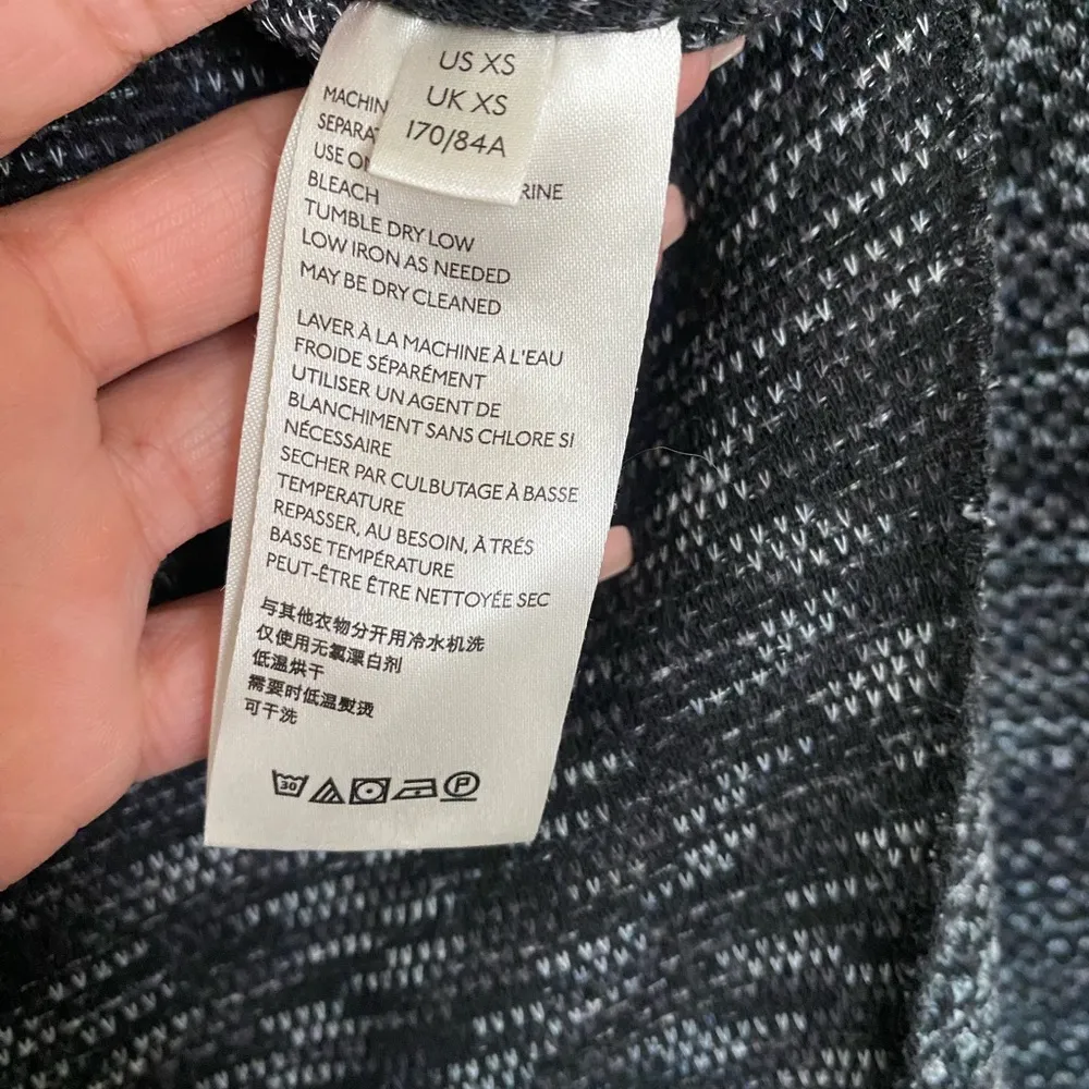 The Free People We the Free Sweater Women's Turtleneck XS Black-Gray Bell Sleeve - Image 4