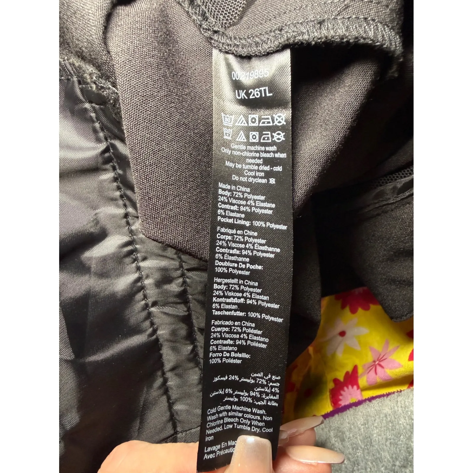 Avenue Women's Black Trouser Cool Hand Straight Leg Pants Classic Size 26T New - Image 12