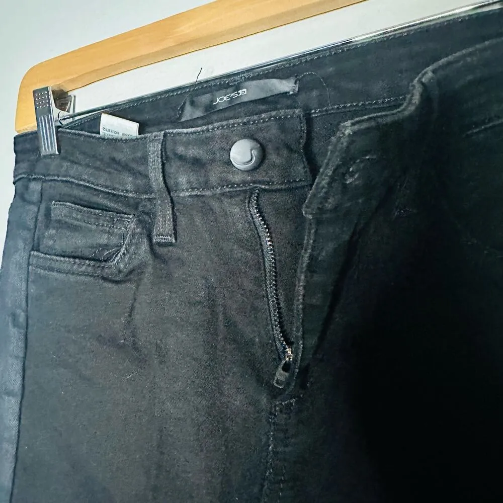 JOES Women's Black Denim Button & Zip Up Low Rise Skinny Jeans Size 28 - Image 8