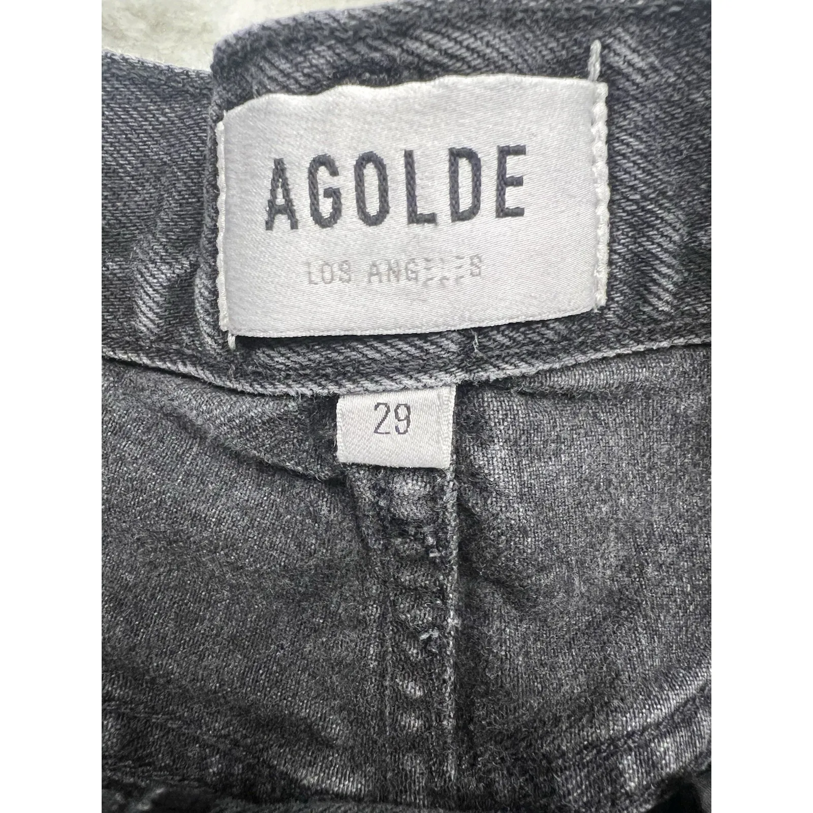 Agolde Shorts Womens Size 29 Black Parker Vintage Cut Off Short Distressed - Image 3
