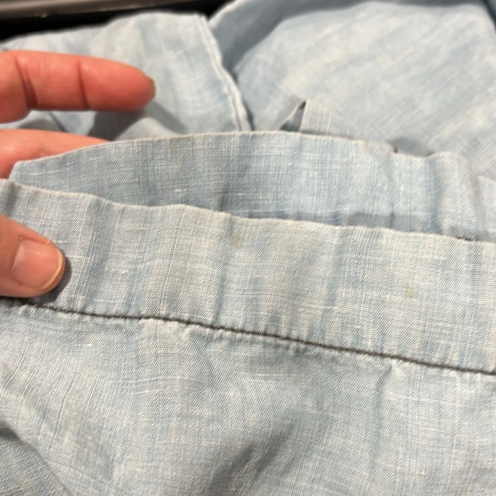 Pilcro and the letterpress by Anthropologie chambray denim pant size 30 - Image 8